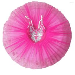 Stage Wear Rose Ballet Tutu Jupe Robe Enfants Swan Lake Costume Enfants Vêtements De Danse Du Ventre Professionnel