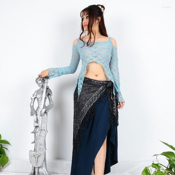 Stage Wear Sexy Dentelle Bellydance Top Femmes Pratique Gypsy Vêtements Danse DDY01