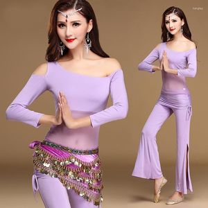 Vêtements de scène Sexy maille modale orientale Oriental danse du ventre hauts chemise Costume pour femmes danse du ventre vêtements de danse danseur vêtements