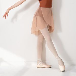 Stage Wear Sheer Ballet Danse Jupe Femmes Mesh Wrap Jupes Gymnastique Outfit Costume Ballerine Vêtements Classique Dancewear JL4724