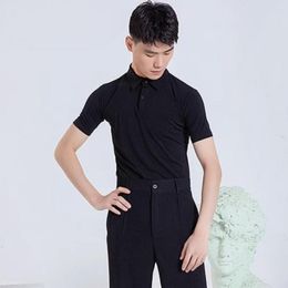 Stage Wear Short Sleeve Design Tops Male Latin Dance Dress for Men Dresses Competition Ballroom Dancing Costume NY63 7121