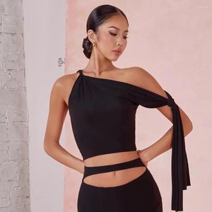 Scary Wear Sans mangeless Band Shorts Tops Femme Dance Latin Dance For Women Performance Belly Modern Dancing Robes NY60 2424