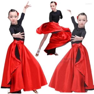 Stage Wear Robe de danse de corrida espagnole Accesorios Flamenca Costume Danse Ballroom Standard Femmes