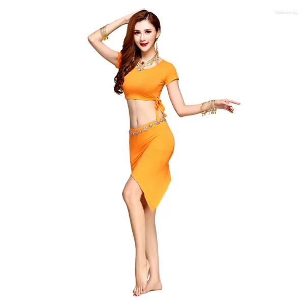 Stage Wear Style Costume de danse du ventre Ensemble latin Vêtements Robe de danse 2pcs-3pcs PerformanceJustSaiya