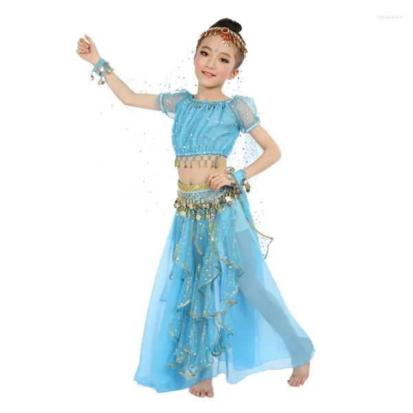 Stage Wear Style Kids Belly Dance Costume Costumes Oriental Costumes Dansers Vêtements pour 3pcs / set