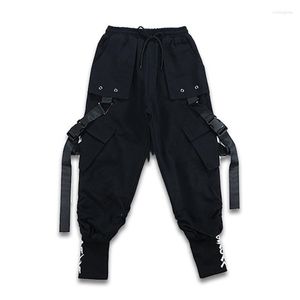 Escenario desgaste pantalones de carga tácticos para niñas niños traje de baile ropa niño fresco negro hip hop ropa streetwear harajuku jogger
