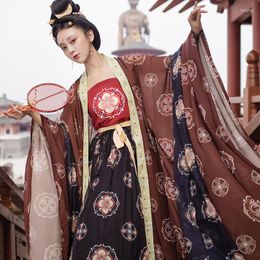 Etapa desgaste Tang Hanfu mujeres princesa vestido chino tradicional hada ropa cosplay disfraces rendimiento traje DL8992