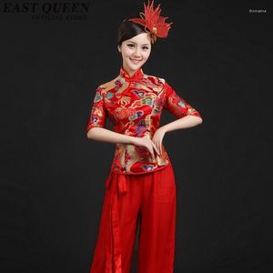 Vêtements de scène Costumes de danse folklorique traditionnelle chinoise femmes robe de spectacle oriental Yangko KK781 S A