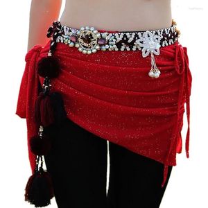 Vêtements de danse tribale de danse gitan-gitans accessoires de luxe enveloppe de luxe diamants diamants stratones ceintures hanche
