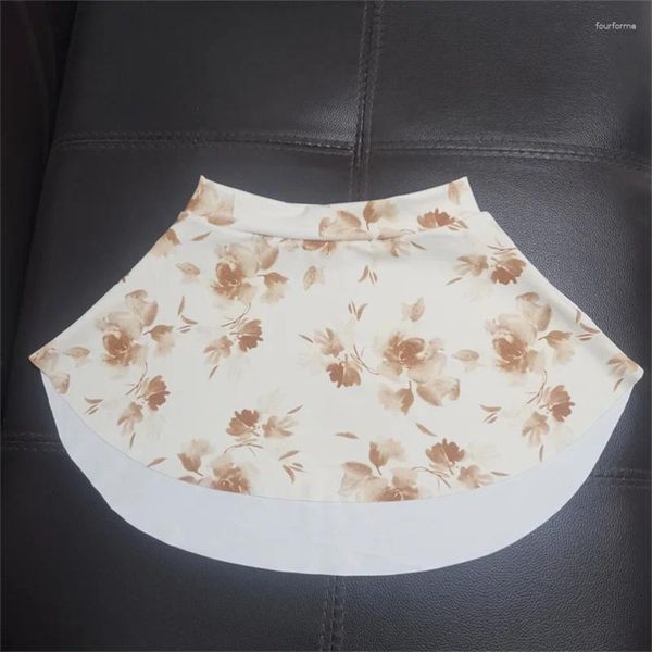 Etapa desgaste diseño único alta calidad niños niñas niños floral impreso nylon spandex yoga deportes diario ballet danza faldas