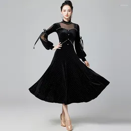 Waltz Waltz Tango Velvet Ribbon Ribbon Long Slim Fit Friendship Danse Contanat Performance Professional Performance