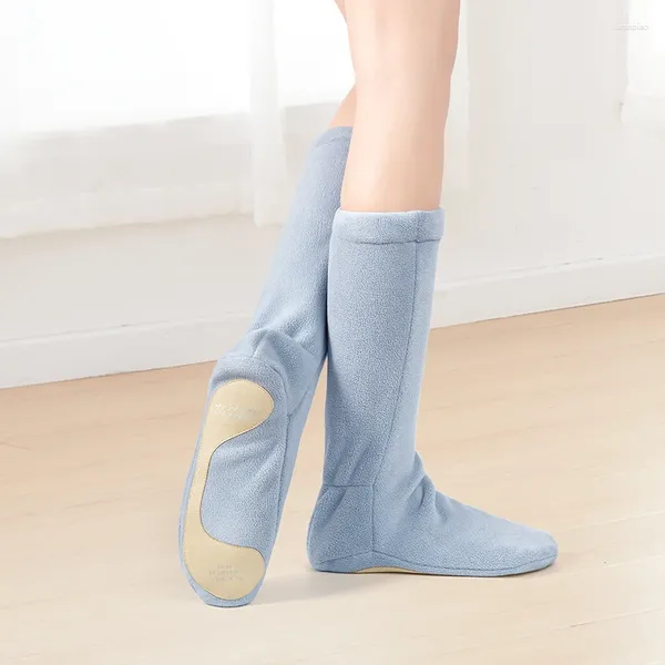 Escenario desgaste botas de baile cálidas para mujeres niñas invierno hasta vellón engrosado zapatos de ballet adulto suela suave