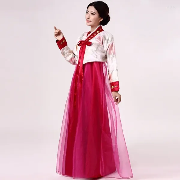 Escenario desgaste agua estilo étnico bordado coreano tradicional diario modernizado hanbok vestidos de mujer dae jang geum danza rendimiento traje