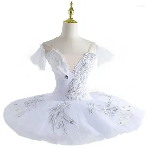 Stadiumkleding Witte Ballet Tutu Rok Voor Kinderen Zwanenmeer Kostuums Kinderen Buikdans Kleding Prestaties Jurk