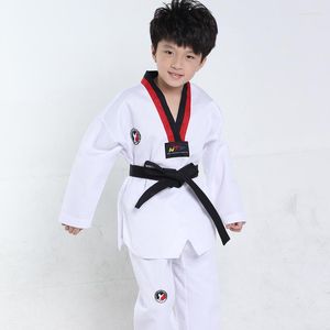 Vêtements de scène blanc manches longues enfants Judo Kimono vêtements enfants karaté compétition Performance Costumes garçons filles Taekwondo Costumes