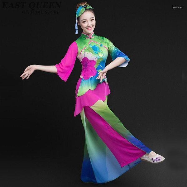 Stage Wear Costume de danse en gros Fan Costume folklorique chinois Yangko Performance XXXL FF038 YQ