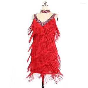 Stage Women Women 1920s Dress Flapper Ladies Great Gatsby Party Charleston Dance Performance Disfraces Flequinado Lentined Latin Salsa