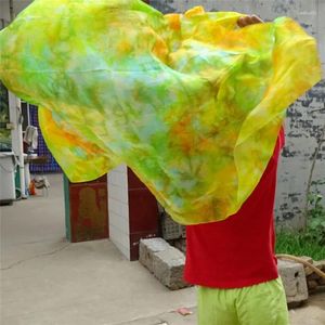 Usure de scène Femmes Bellydance Accessory Hand Scarf Tie Dye Belly Dance Silk Veils Performance Performas Super Light coloré