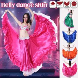 Stage Women Big Big Swing Spanish Dance Skirts Gypsy Flamenco Bullfight Falda de la vientre Disfraz de rendimiento 180/360/540/720