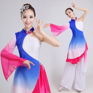 Stage Wear Femmes Chinois Costume de danse folklorique Yangko Femme Taille Tambour Vêtements National Traditionnel pour 89