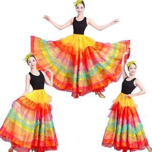 Stage Wear Dames Flamenco Dansjurk Volwassen Spanje Stierenvechten Kostuum Meisje Paso Dobble Dancing Jurken SL1462