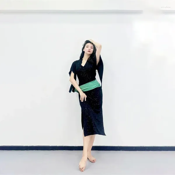 Stage Wear Femmes Oriental Belly Dance Vêtements d'entraînement 2023 Robe d'été Sling Modal Débutant Fille Sexy