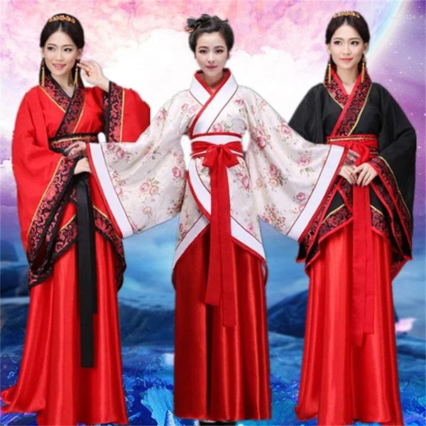 Vêtements de scène Tenue de danse pour femmes Vêtements traditionnels chinois Année de performance pour adultes Hanfu Ajustement serré