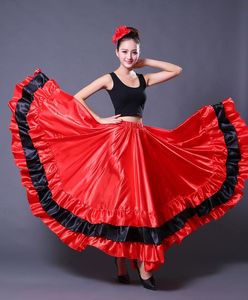 Stage Wear Femmes Espagnol Flamenco Costume Danse Jupe Performance Compétition Big Swing Robe Gypsy Style Ballet Costumes de Corrida