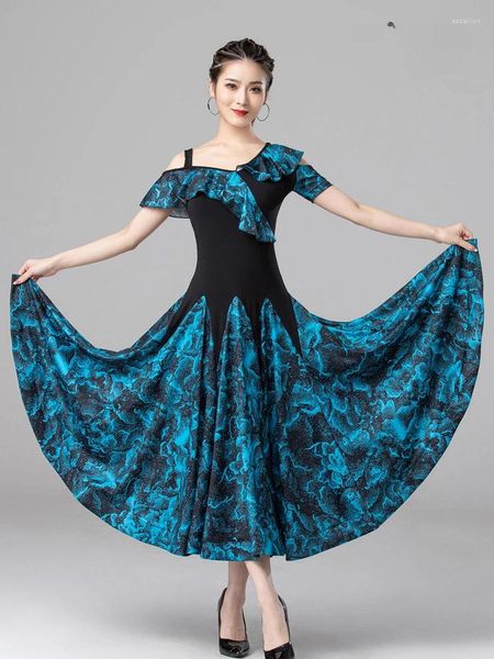Etapa desgaste x2169 vestido de baile moderno trajes de bailarín de salón traje latino vals swing rendimiento