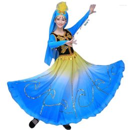 Stage Wear Xinjiang Nationale Vrouwelijke Kleding Chinese Volksdans Kostuums Oosterse Jurk Kleurrijke Prestaties