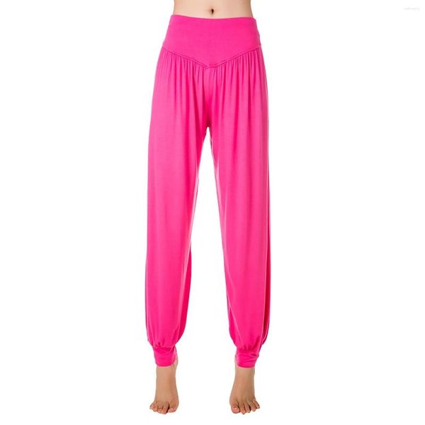 Ropa de escenario Pantalones de yoga Petite Flare Short para mujer Danza moderna suelta Amor de talle alto