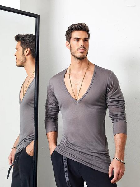 Stage Wear ZYM Latin Dance Top Pour Hommes Pratique Chemise Longue Slim Fit Bleu Noir Rose Blanc ZYMdancestyle Lessel Laine Perpetual # N030