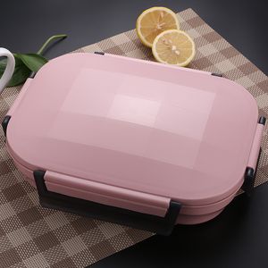 Roestvrij 304 stalen thermoslunch voor kinderen grijze tas set bento doos lekvrije Japanse stijl voedselcontainer thermische lunchbox c18322p doos