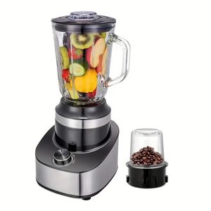 Mélangeur de comptoir en acier inoxydable pour shakes et smoothies, bocal en verre de 50 oz, idéal pour purée, écrasement de glace, shakes et smoothies