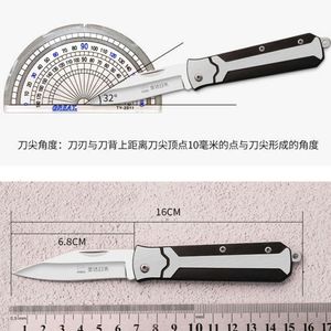 Roestvrij Japans en Amerikaans staal voor zelfverdediging, draagbare fruit vouwmessen, buitensleving kleine industriële messen d56ae2