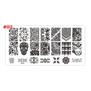 Roestvrij StampingTemplates op nagels voor Nail Art Creative Painting Design Mold Set Manicure Kits NAP005