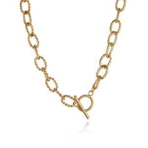Roestvrij staal 18 Karat gouden choker ketting sieraden voor vrouwen kettingen