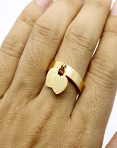 Aneau en acier inoxydable 18 carats en or Gold Sonne célèbre Brand Ring Jewerly Ring Love Cuff Ring pour femme couple Couple Gift9456303