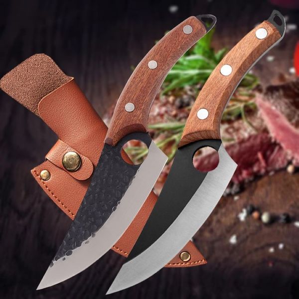 Couteau de chasse en acier inoxydable de 6 pouces, coupe-viande forgé à la main, désossage LNIFE couteaux de cuisine de chef serbe, Camping poisson LNIFEs243p