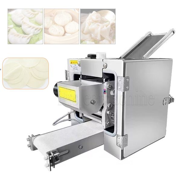 Máquina de sheeter de masa automática de acero inoxidable Sheeter Electric Electric Dumpling Skin Cutter Pasta Maker Making Machine