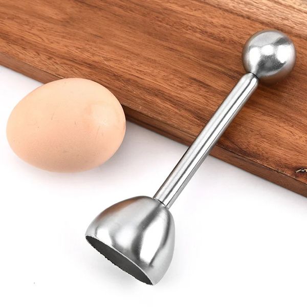 Acero inoxidable huevo hervido topper top tool herramienta de cocina accesorios accesorios de abridor de aletas de abril gadget 240407