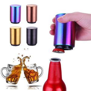 Roestvrijstalen flesopener bier cap opener automatische push down magnetische bieropeners bar wijnopener 20 stks IIA90