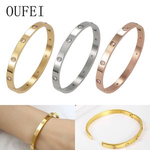 Pulsera de acero inoxidable para mujer, brazaletes, brazaletes de moda, accesorios de joyería, envío gratis