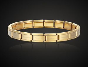 Bracelet en acier inoxydable avec lettres et Bracelet extensible à la mode pour tout le monde, bijoux de nomination Style6752932