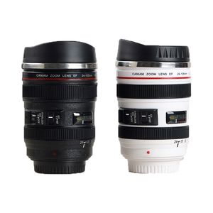 Roestvrijstalen camera EF24105mm Lens MUG WIT BLACK MUGS CREATIEF Geschenk Coffee Cups Canecas Tazas Vaso Caf 220727