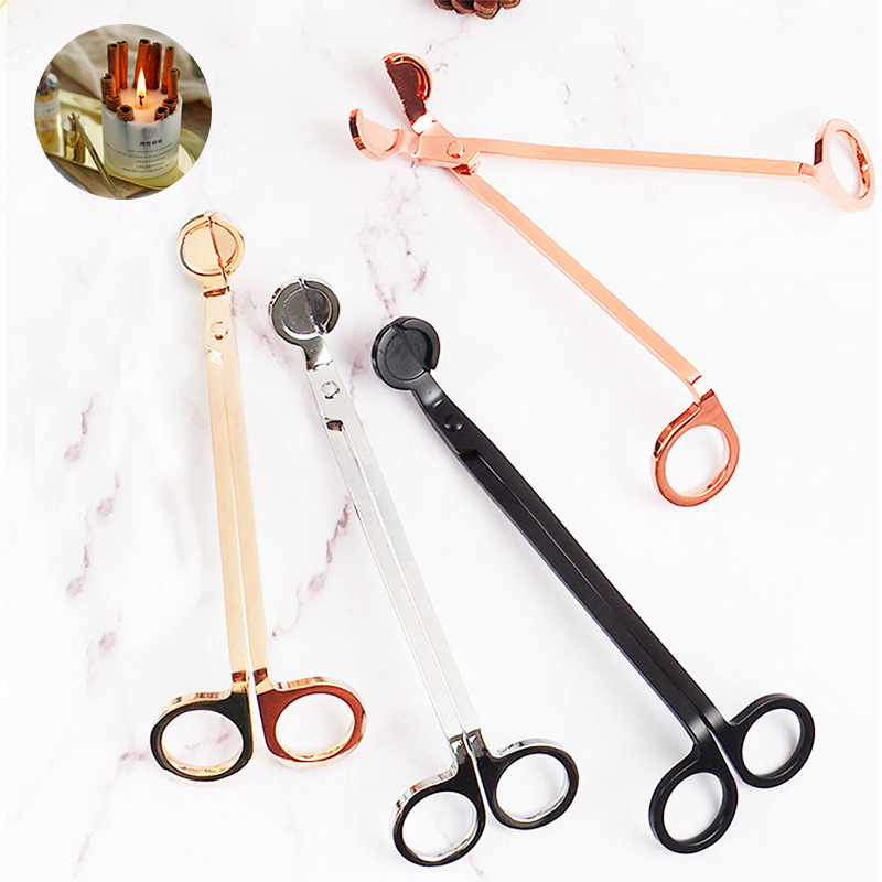 Stainless Steel Candle Wick Trimmer Wick Clipper Cutter Candle Scissors Oil Lamp Trim Reaches Deep Into Candles to Cut Spent Wicks