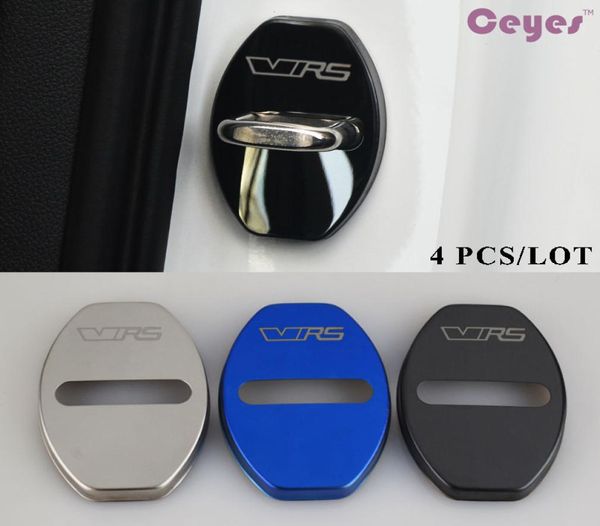 Cubierta de cerradura de puerta de acero inoxidable, pegatina de coche compatible con VRS Skoda Octavia A7 Fabia Citigo Rapid Superb Car Styling4111069