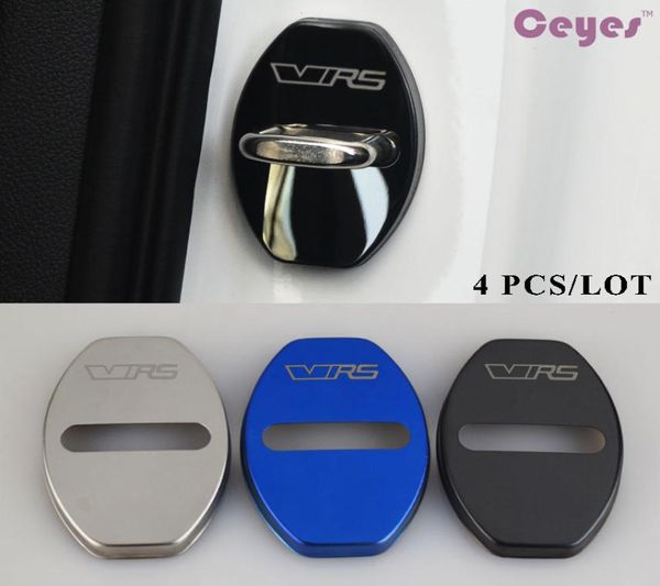 Cubierta de cerradura de puerta de acero inoxidable, pegatina de coche compatible con VRS Skoda Octavia A7 Fabia Citigo Rapid Superb Car Styling8360680