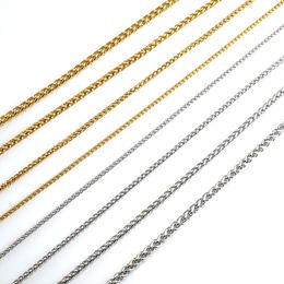 Roestvrijstalen ketting met 18k gouden kiel ketting, hiphop persoonlijkheid ketting