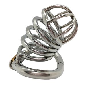 Cage à pénis de chasteté en acier inoxydable, longue Cage à coq, ceinture de chasteté, Style Anti-épine pointu, Cage à coq, cathéter urètre, jouets sexuels pour hommes